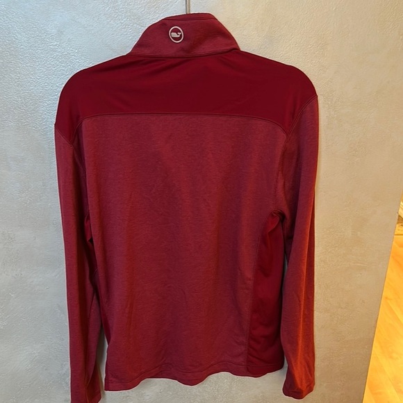 EUC Vineyard Vines Red Lightweight - performance quarter-zip sz small - Picture 7 of 7